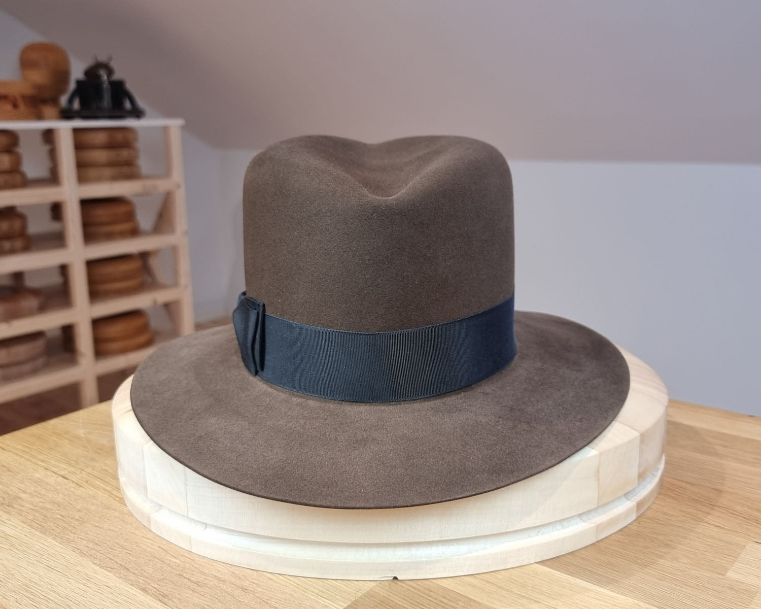 LEIFUR Lucky FEDORA | 100X BEAVER | SABLE BROWN | US 7 1/4, EU 58