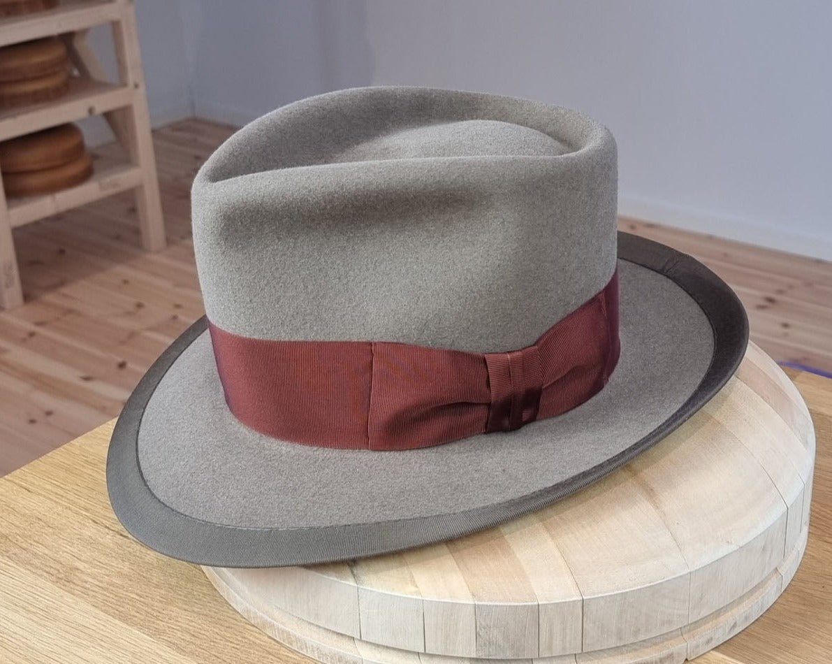 RAGNAR FEDORA | 50X BEAVER BLEND | WHISKEY COLOR |  SIZE 58, US 7 1/4