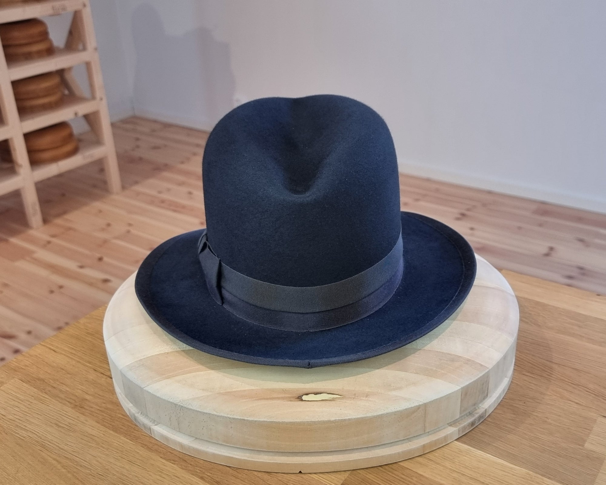 CAGNEY FEDORA | 100X BEAVER | DARK NAVY | SIZE 58, US 7 1/4