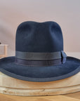 CAGNEY FEDORA | 100X BEAVER | DARK NAVY | SIZE 58, US 7 1/4