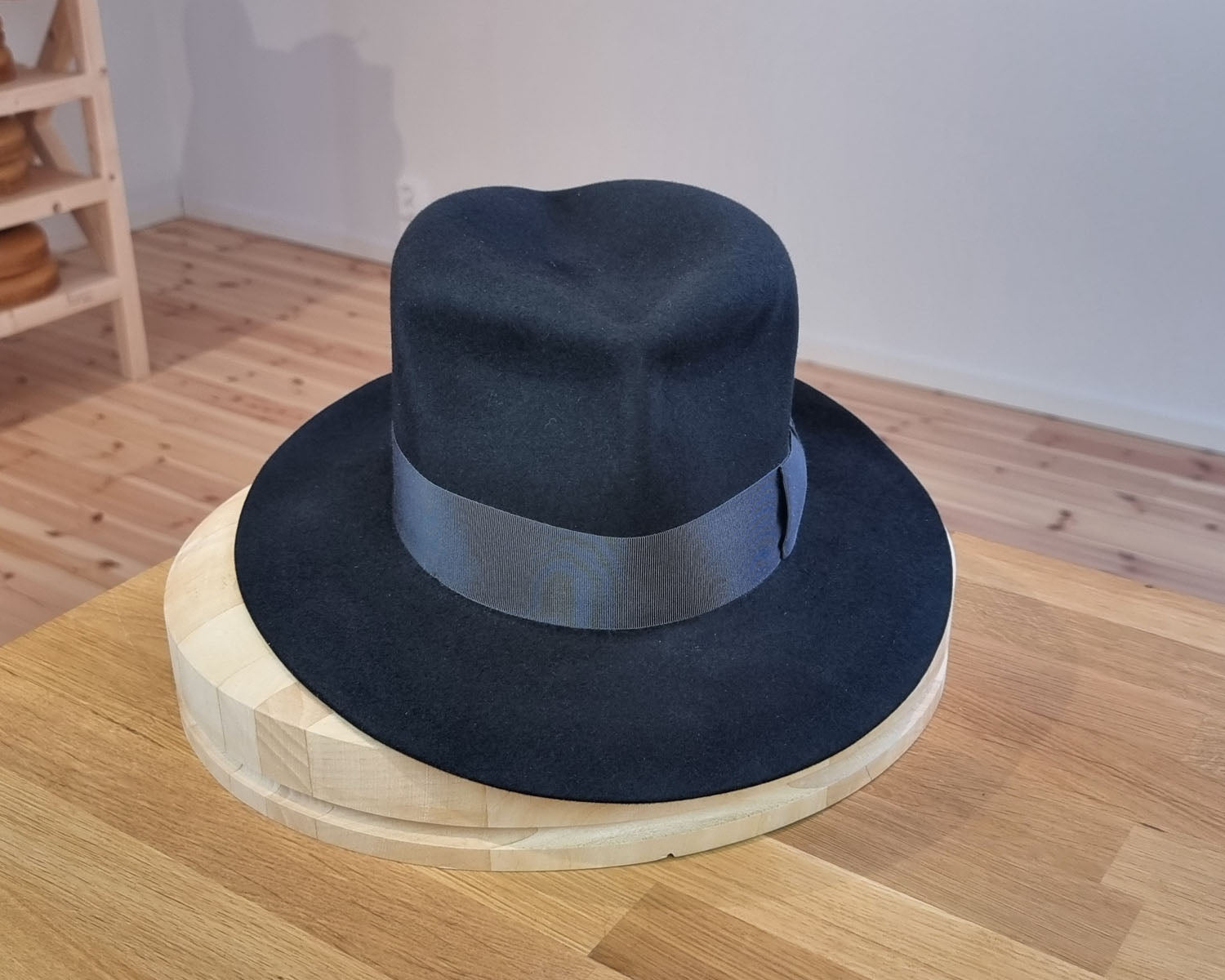 LEIFUR Lucky FEDORA | 50X BEAVER BLEND | BLACK | SIZE 57, US 7 1/8