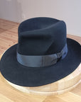 LEIFUR Lucky FEDORA | 50X BEAVER BLEND | BLACK | SIZE 57, US 7 1/8
