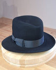 LEIFUR Lucky FEDORA | 50X BEAVER BLEND | BLACK | SIZE 57, US 7 1/8