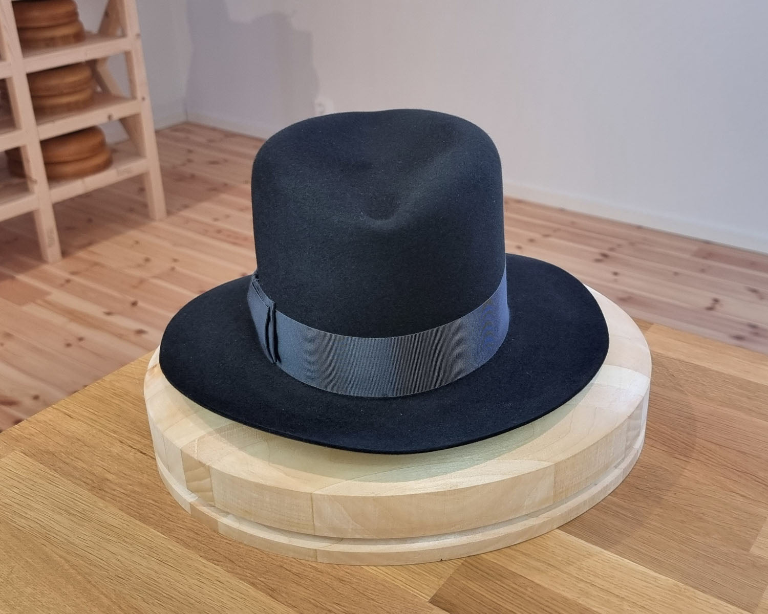 LEIFUR Lucky FEDORA | 50X BEAVER BLEND | BLACK | SIZE 57, US 7 1/8