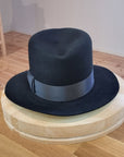 LEIFUR Lucky FEDORA | 50X BEAVER BLEND | BLACK | SIZE 57, US 7 1/8