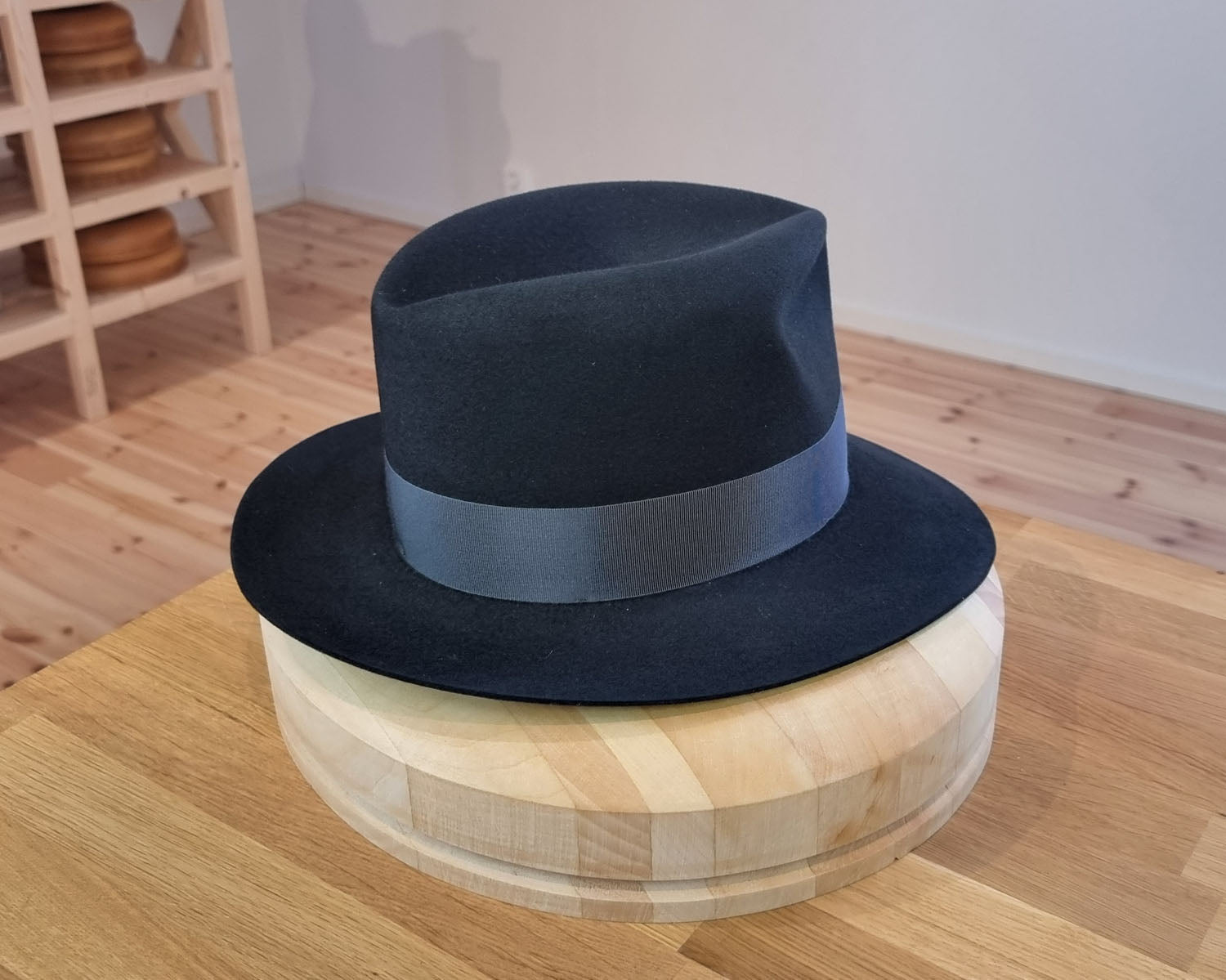 LEIFUR Lucky FEDORA | 50X BEAVER BLEND | BLACK | SIZE 57, US 7 1/8