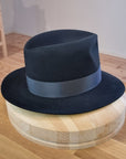 LEIFUR Lucky FEDORA | 50X BEAVER BLEND | BLACK | SIZE 57, US 7 1/8