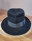 LEIFUR Lucky FEDORA | 50X BEAVER BLEND | BLACK | SIZE 57, US 7 1/8