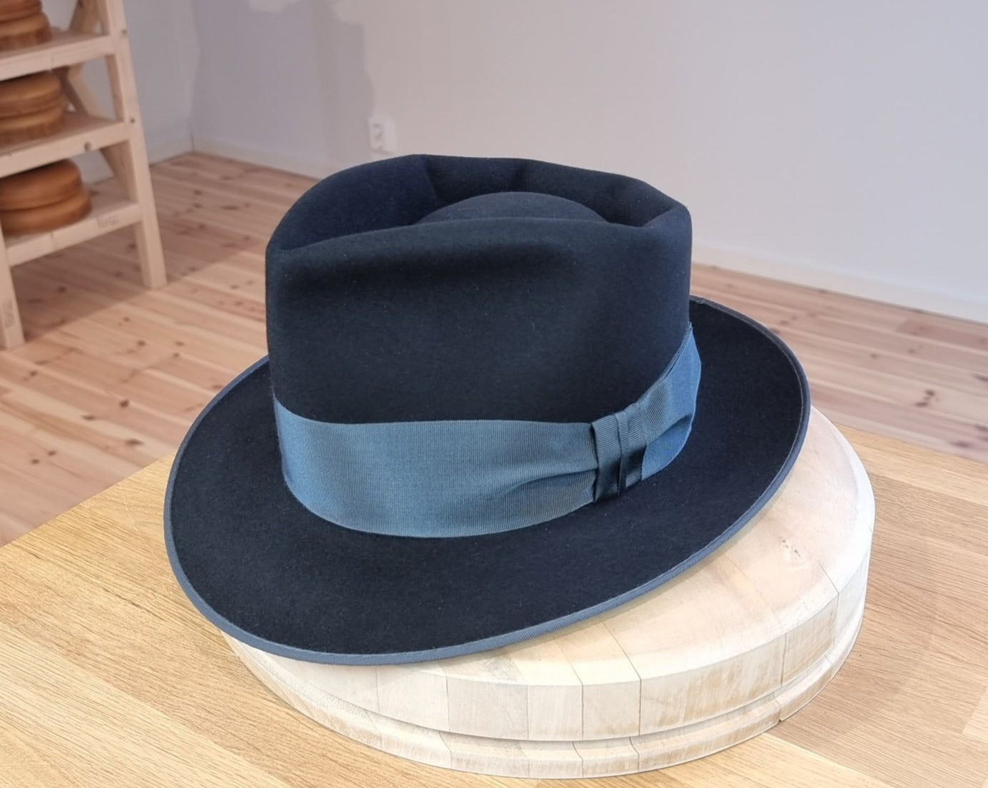 BOGART FEDORA | 50X BEAVER BLEND | BLACK |  SIZE 59, US 7 3/8