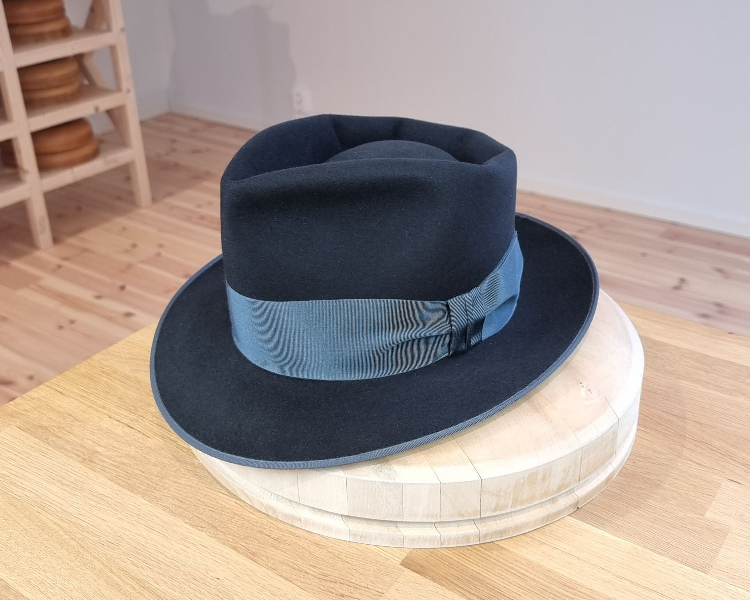 BOGART FEDORA | 50X BEAVER BLEND | BLACK |  SIZE 59, US 7 3/8