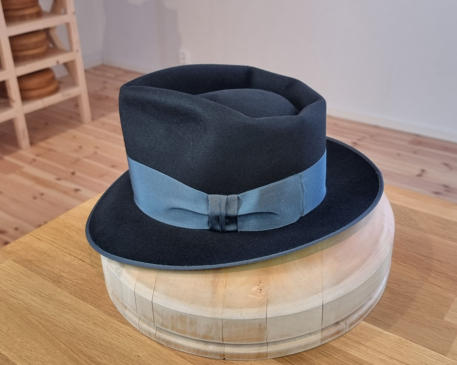 BOGART FEDORA | 50X BEAVER BLEND | BLACK |  SIZE 59, US 7 3/8