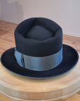 BOGART FEDORA | 50X BEAVER BLEND | BLACK | SIZE 59, US 7 3/8