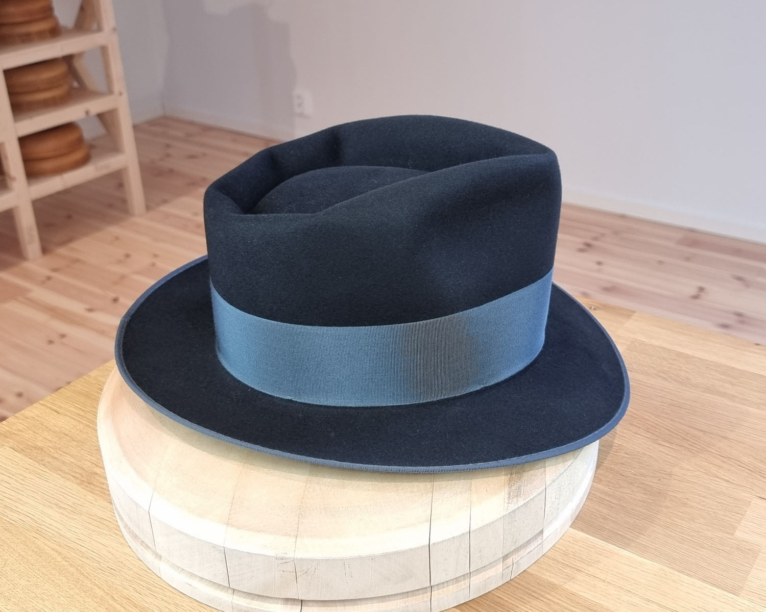 BOGART FEDORA | 50X BEAVER BLEND | BLACK |  SIZE 59, US 7 3/8