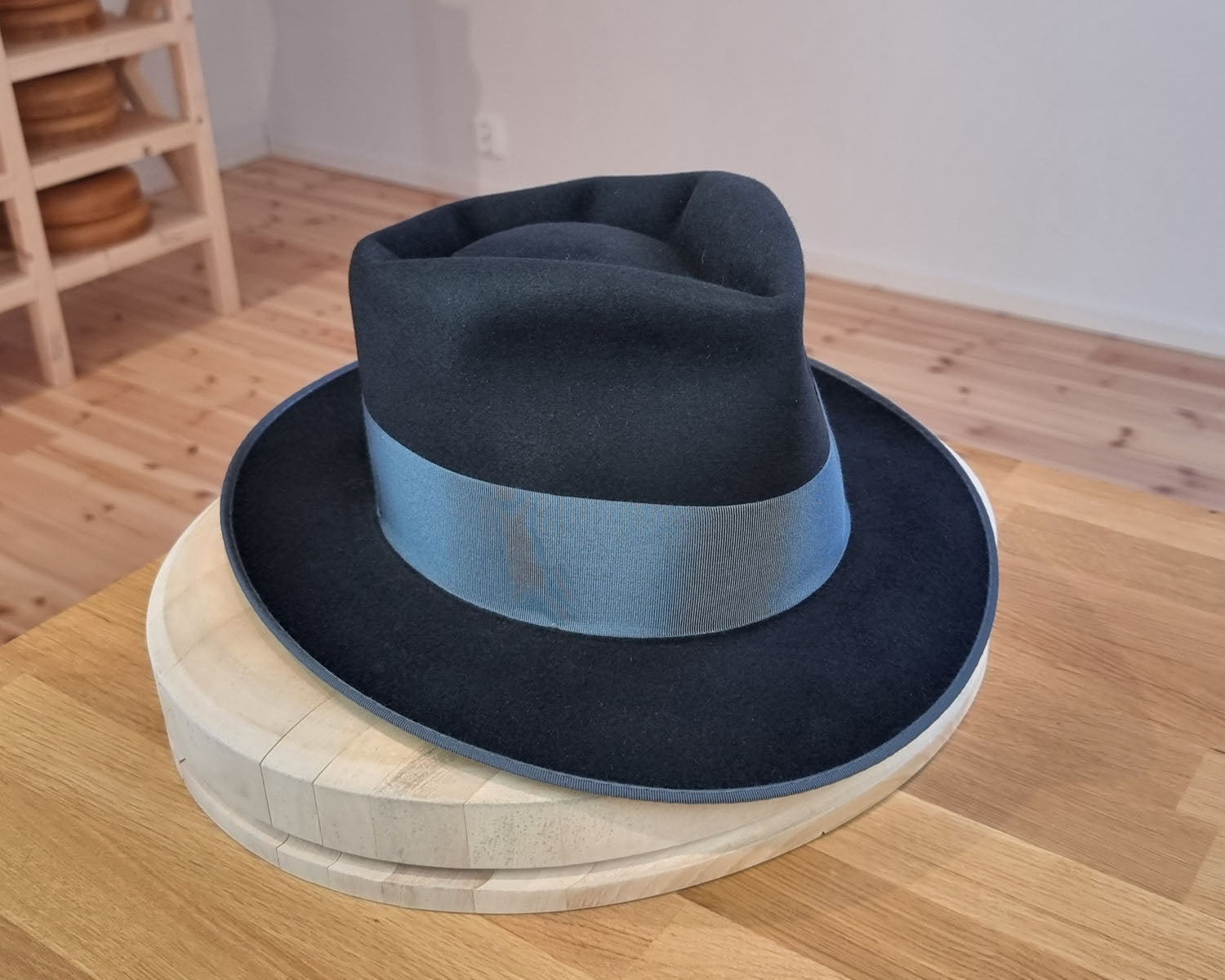 BOGART FEDORA | 50X BEAVER BLEND | BLACK |  SIZE 59, US 7 3/8