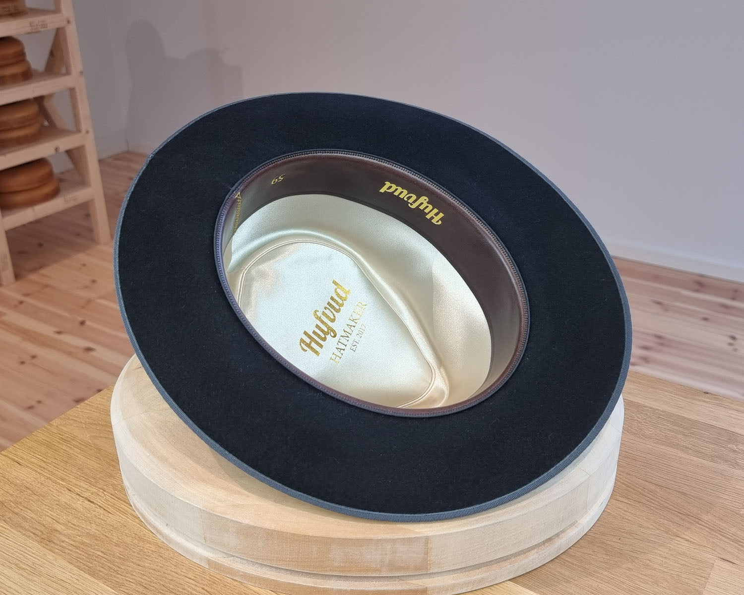 BOGART FEDORA | 50X BEAVER BLEND | BLACK |  SIZE 59, US 7 3/8