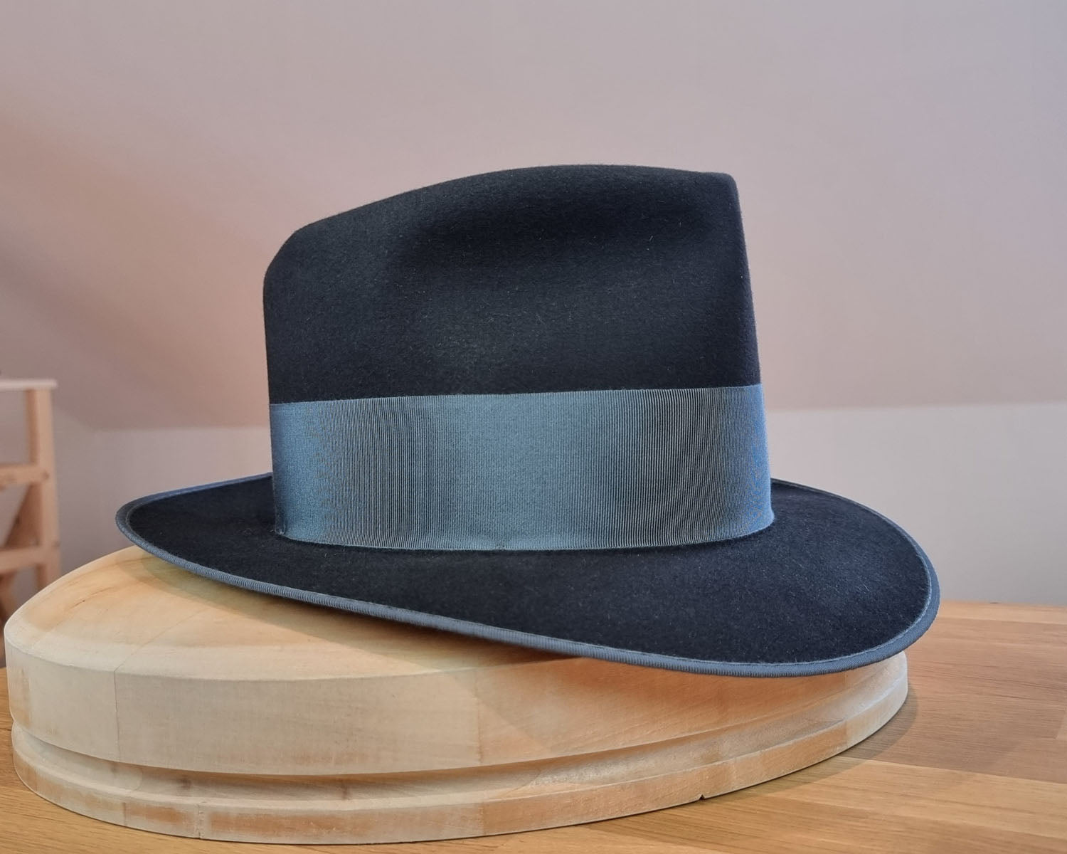 BOGART FEDORA | 50X BEAVER BLEND | BLACK |  SIZE 59, US 7 3/8