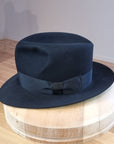LEIFUR Lucky FEDORA | 50X BEAVER BLEND | BLACK | SIZE 56, US 7