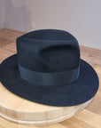 LEIFUR Lucky FEDORA | 50X BEAVER BLEND | BLACK | SIZE 56, US 7