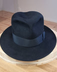 LEIFUR Lucky FEDORA | 50X BEAVER BLEND | BLACK | SIZE 56, US 7
