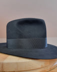 LEIFUR Lucky FEDORA | 50X BEAVER BLEND | BLACK | SIZE 56, US 7