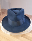 BOGART FEDORA | 50X BEAVER BLEND | STEEL COLOR |  SIZE 61, US 7 5/8