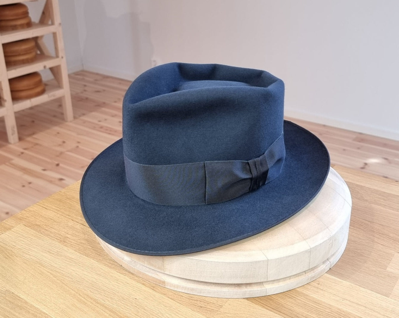 BOGART FEDORA | 50X BEAVER BLEND | STEEL COLOR |  SIZE 61, US 7 5/8