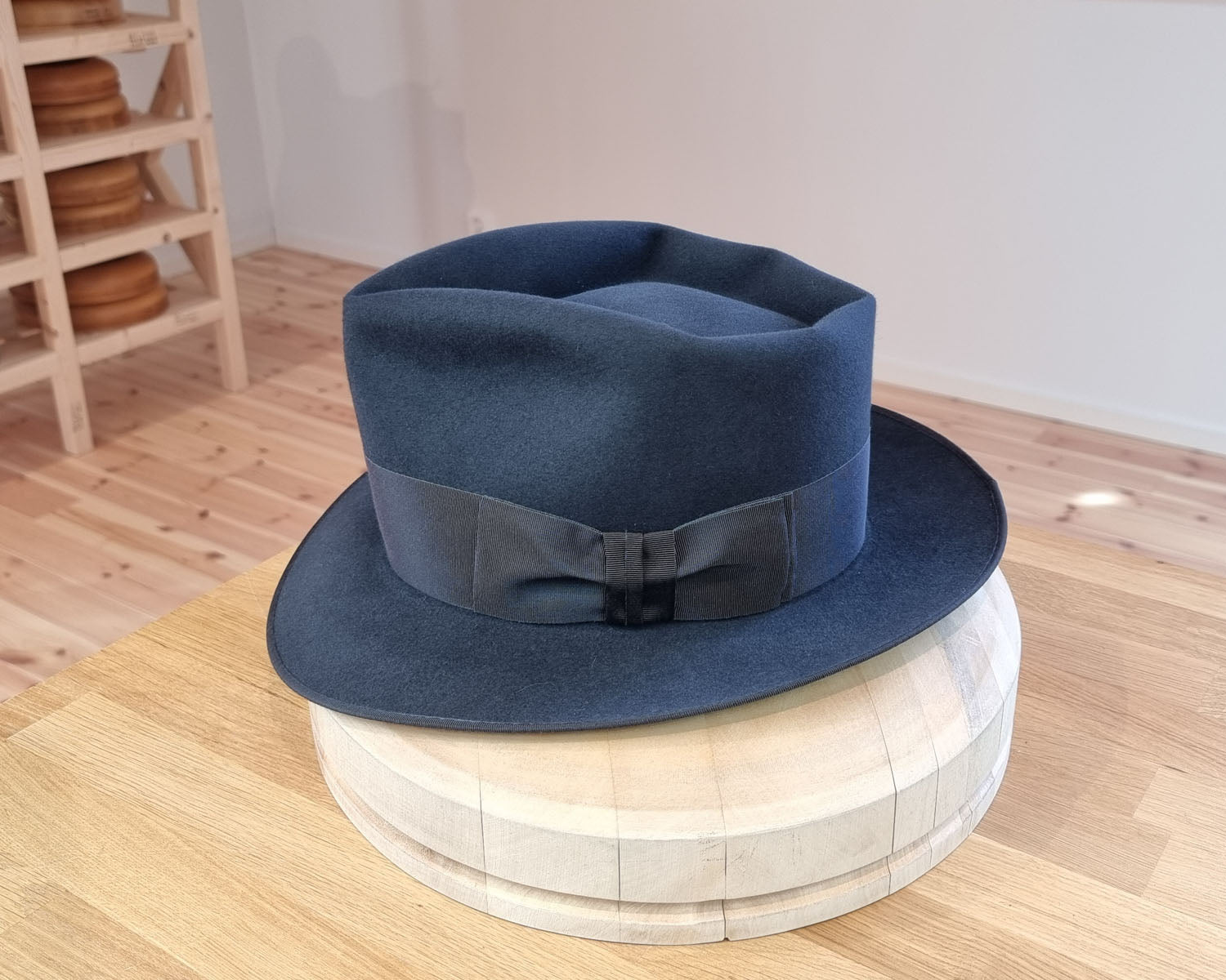 BOGART FEDORA | 50X BEAVER BLEND | STEEL COLOR |  SIZE 61, US 7 5/8