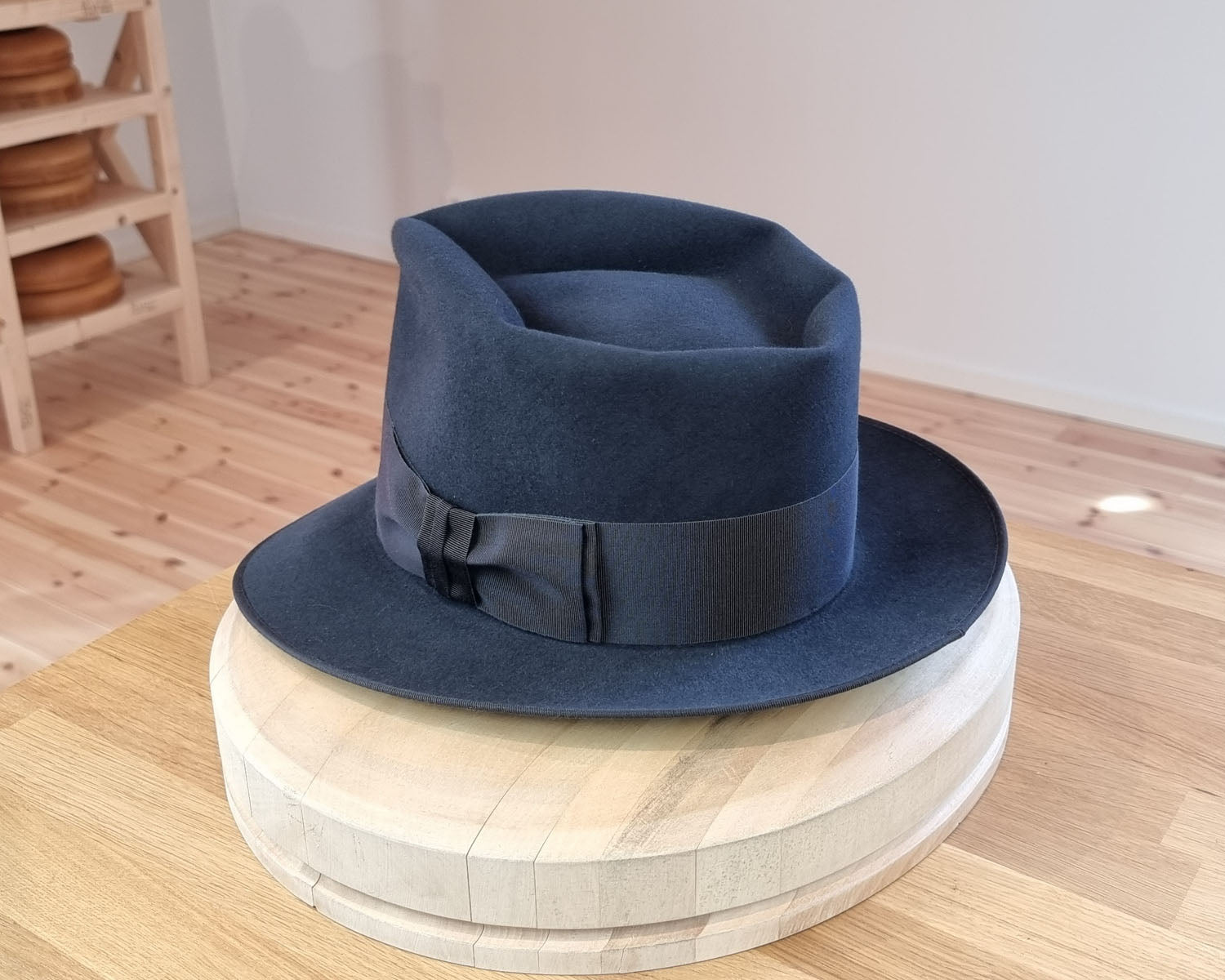 BOGART FEDORA | 50X BEAVER BLEND | STEEL COLOR |  SIZE 61, US 7 5/8