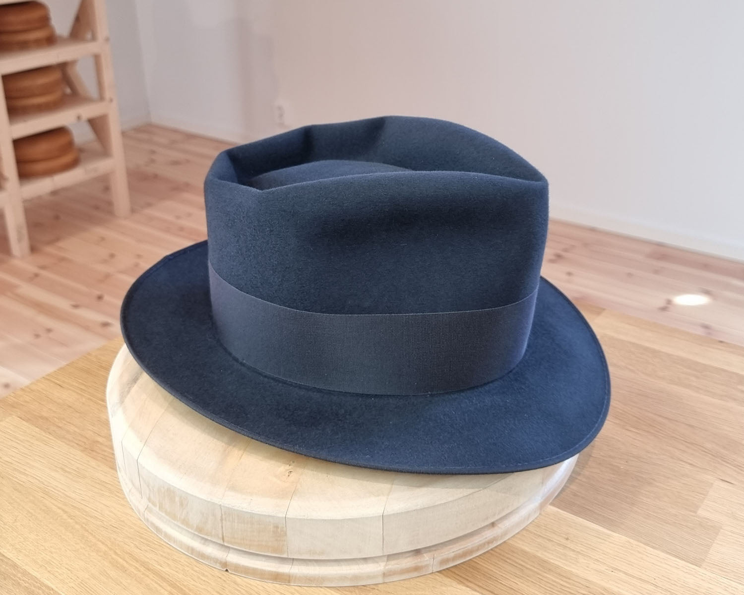 BOGART FEDORA | 50X BEAVER BLEND | STEEL COLOR |  SIZE 61, US 7 5/8