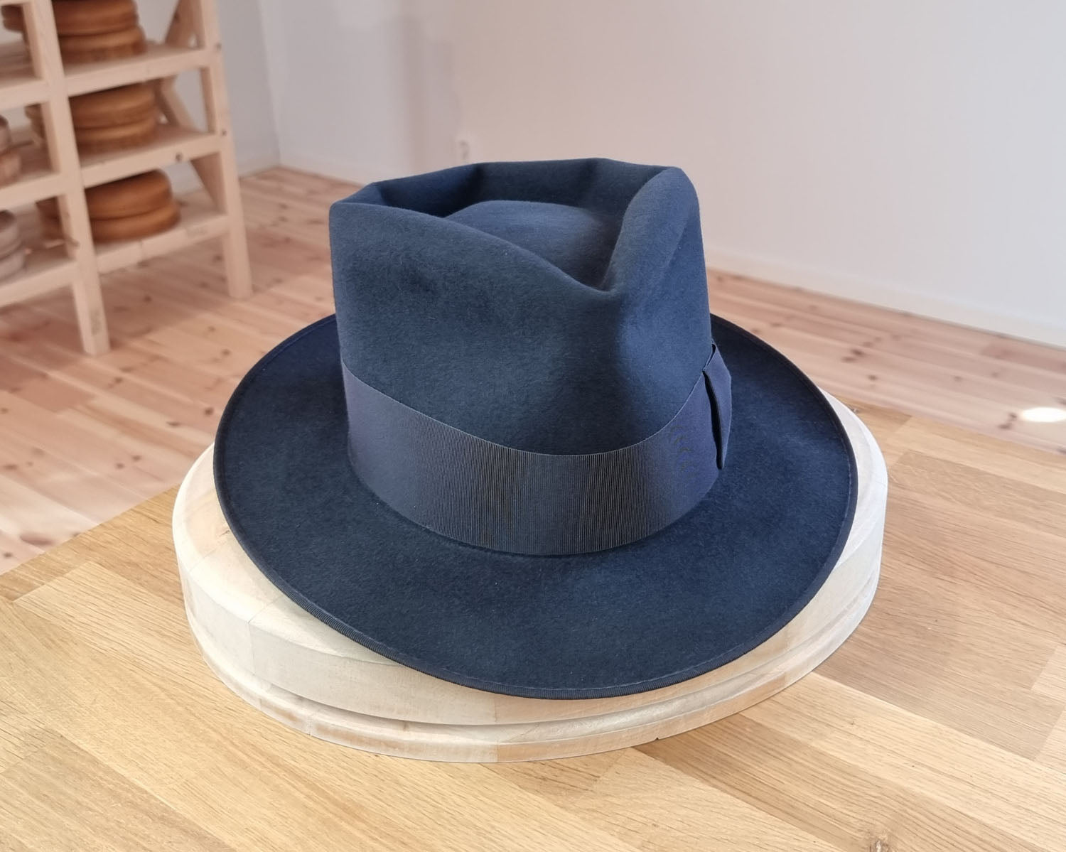 BOGART FEDORA | 50X BEAVER BLEND | STEEL COLOR |  SIZE 61, US 7 5/8