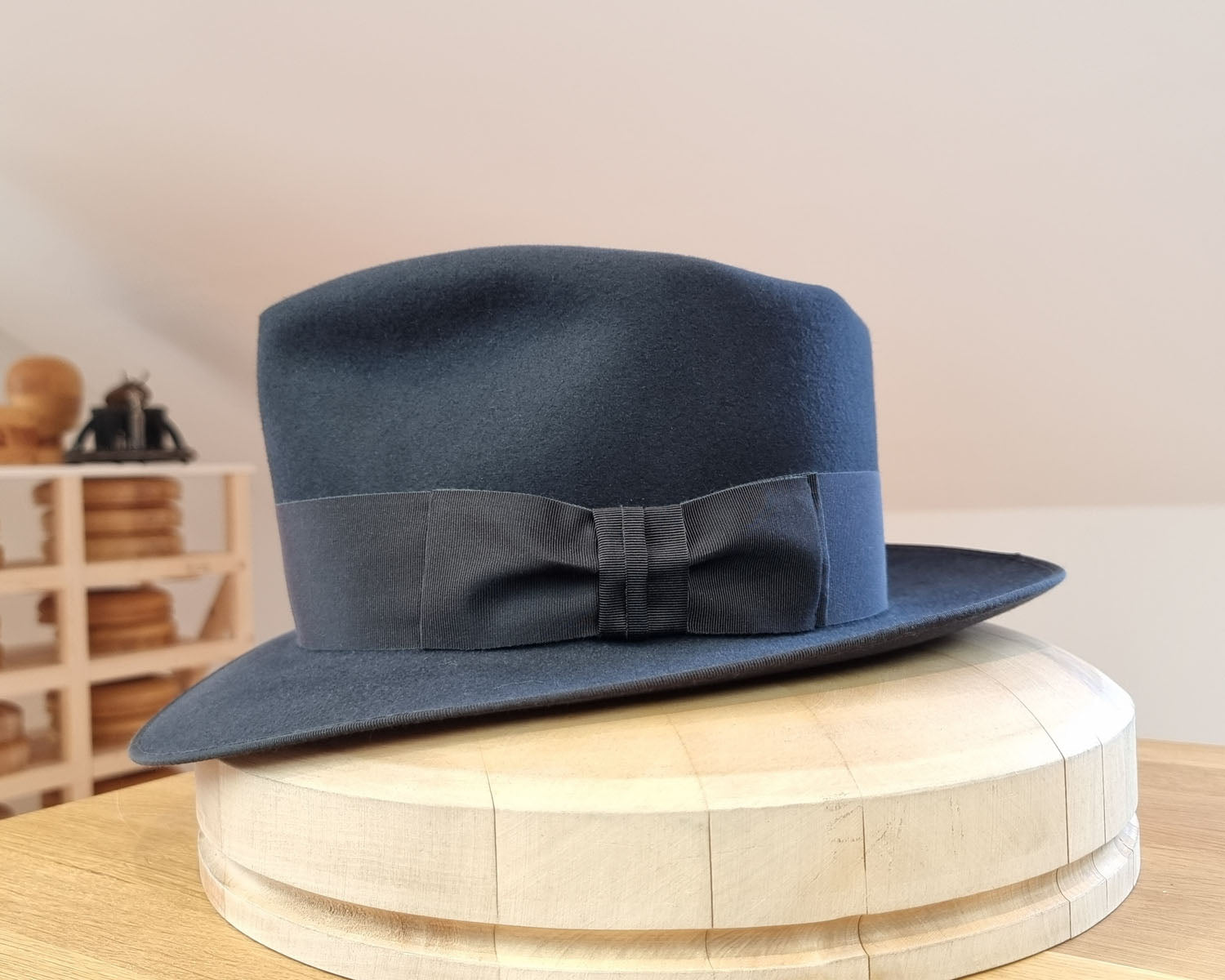 BOGART FEDORA | 50X BEAVER BLEND | STEEL COLOR |  SIZE 61, US 7 5/8