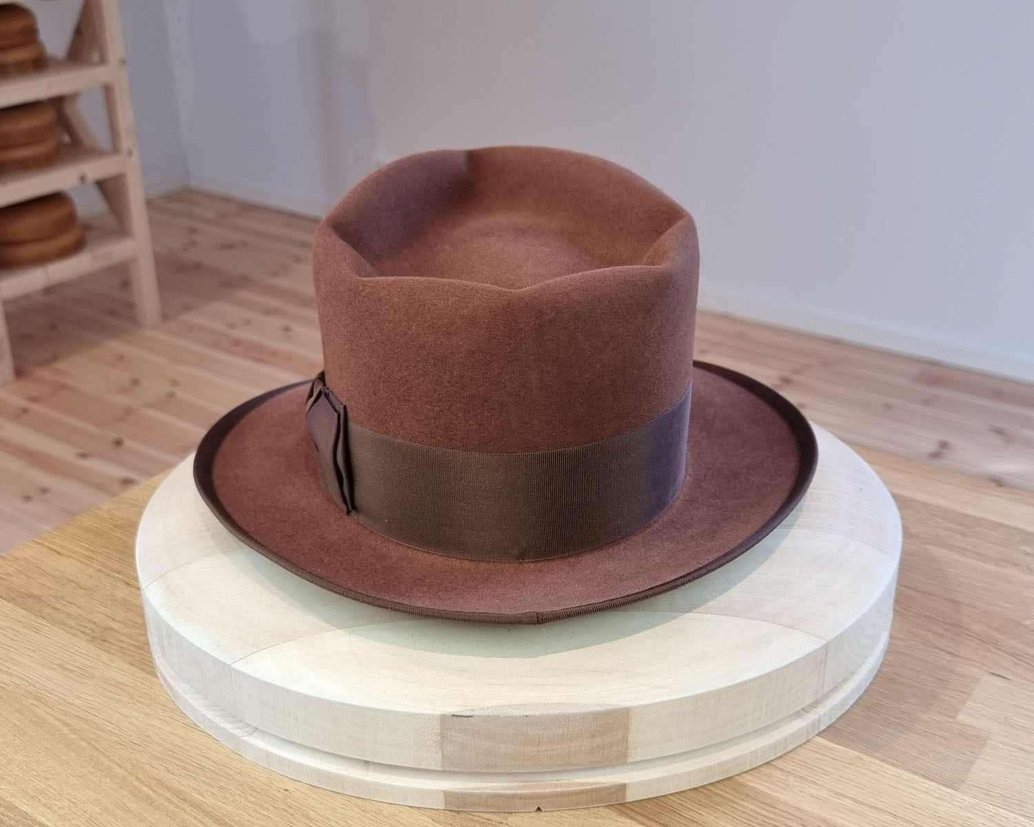 WHIPPET FEDORA | 50X BEAVER BLEND | COGNAC COLOR | SIZE 59, US 7 3/8