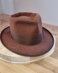 WHIPPET FEDORA | 50X BEAVER BLEND | COGNAC COLOR | SIZE 59, US 7 3/8