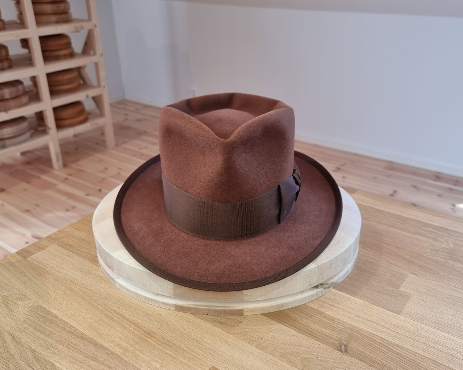 WHIPPET FEDORA | 50X BEAVER BLEND | COGNAC COLOR | SIZE 59, US 7 3/8