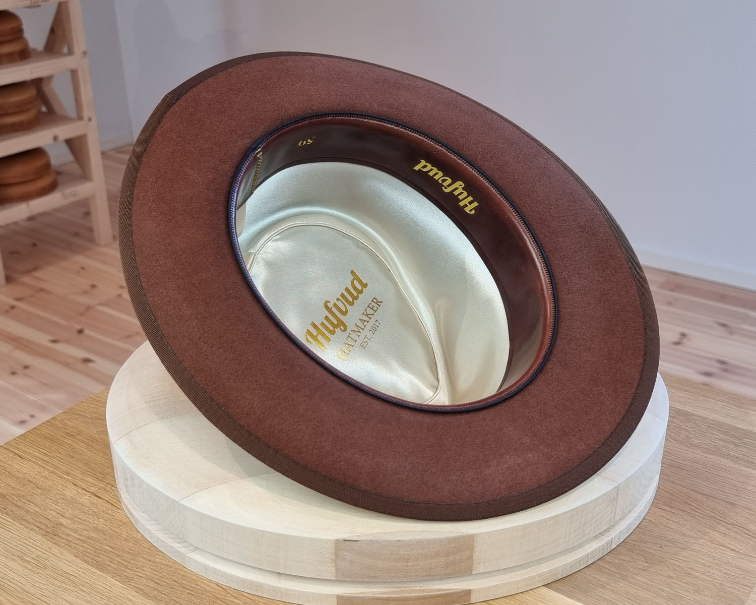 WHIPPET FEDORA | 50X BEAVER BLEND | COGNAC COLOR | SIZE 59, US 7 3/8