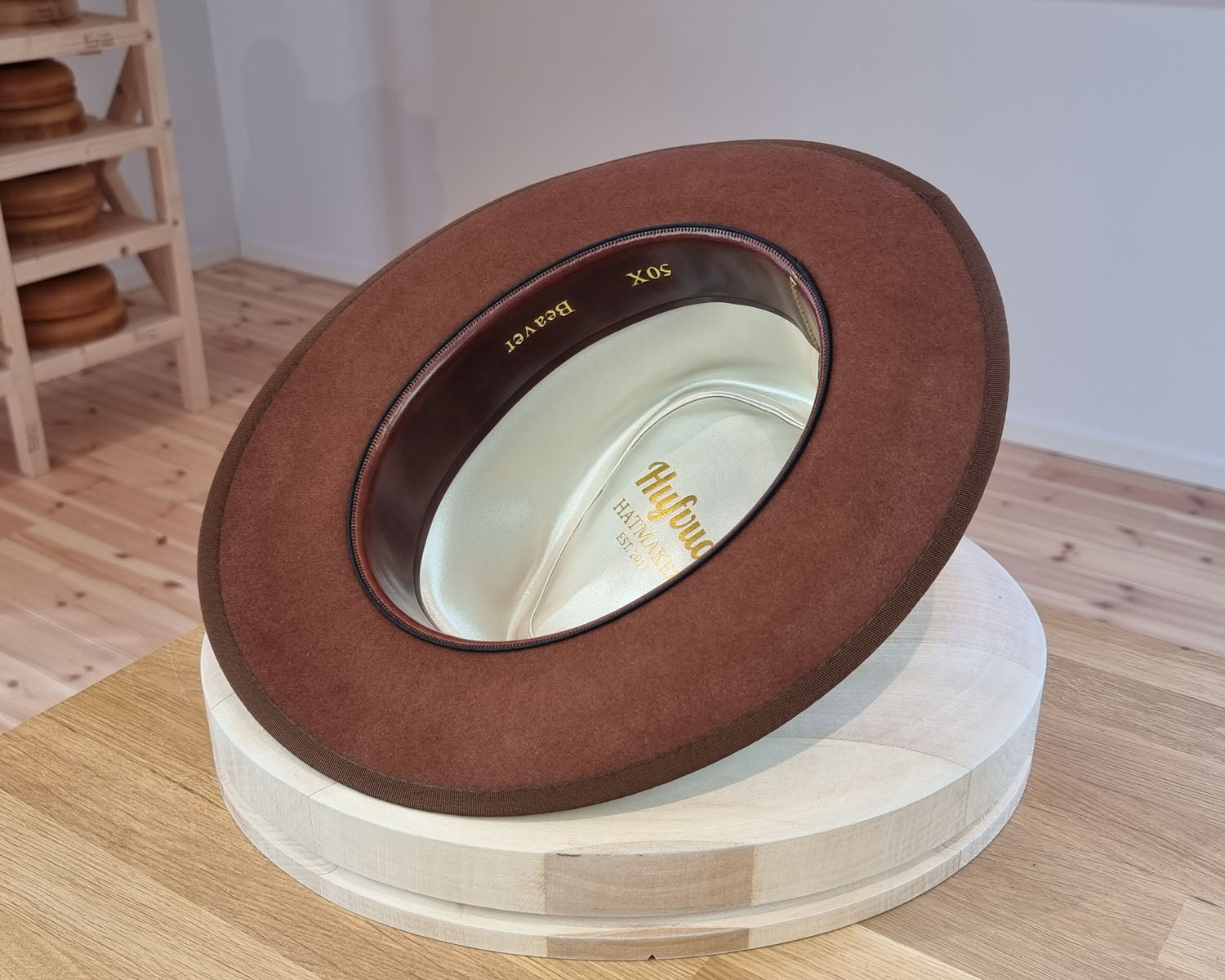 WHIPPET FEDORA | 50X BEAVER BLEND | COGNAC COLOR | SIZE 59, US 7 3/8