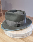 BOGART FEDORA | 50X BEAVER BLEND | OLIVE COLOR |  SIZE 58, US 7 1/4