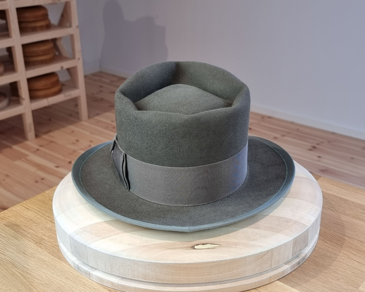 BOGART FEDORA | 50X BEAVER BLEND | OLIVE COLOR |  SIZE 58, US 7 1/4