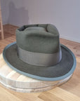 BOGART FEDORA | 50X BEAVER BLEND | OLIVE COLOR |  SIZE 58, US 7 1/4