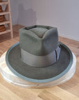 BOGART FEDORA | 50X BEAVER BLEND | OLIVE COLOR |  SIZE 58, US 7 1/4