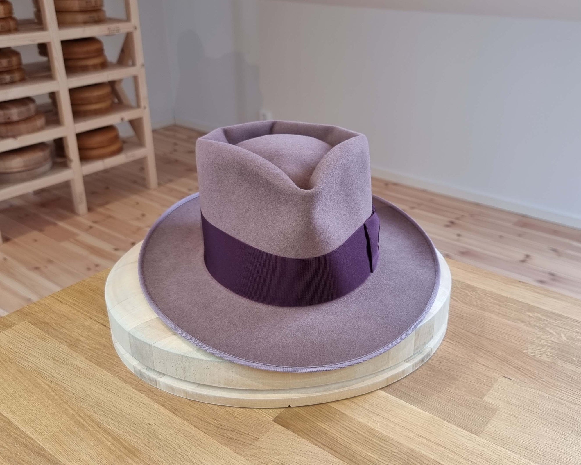BOGART FEDORA | 50X BEAVER BLEND | DUSTY ROSE COLOR |  SIZE 59, US 7 3/8