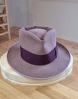 BOGART FEDORA | 50X BEAVER BLEND | DUSTY ROSE COLOR |  SIZE 59, US 7 3/8