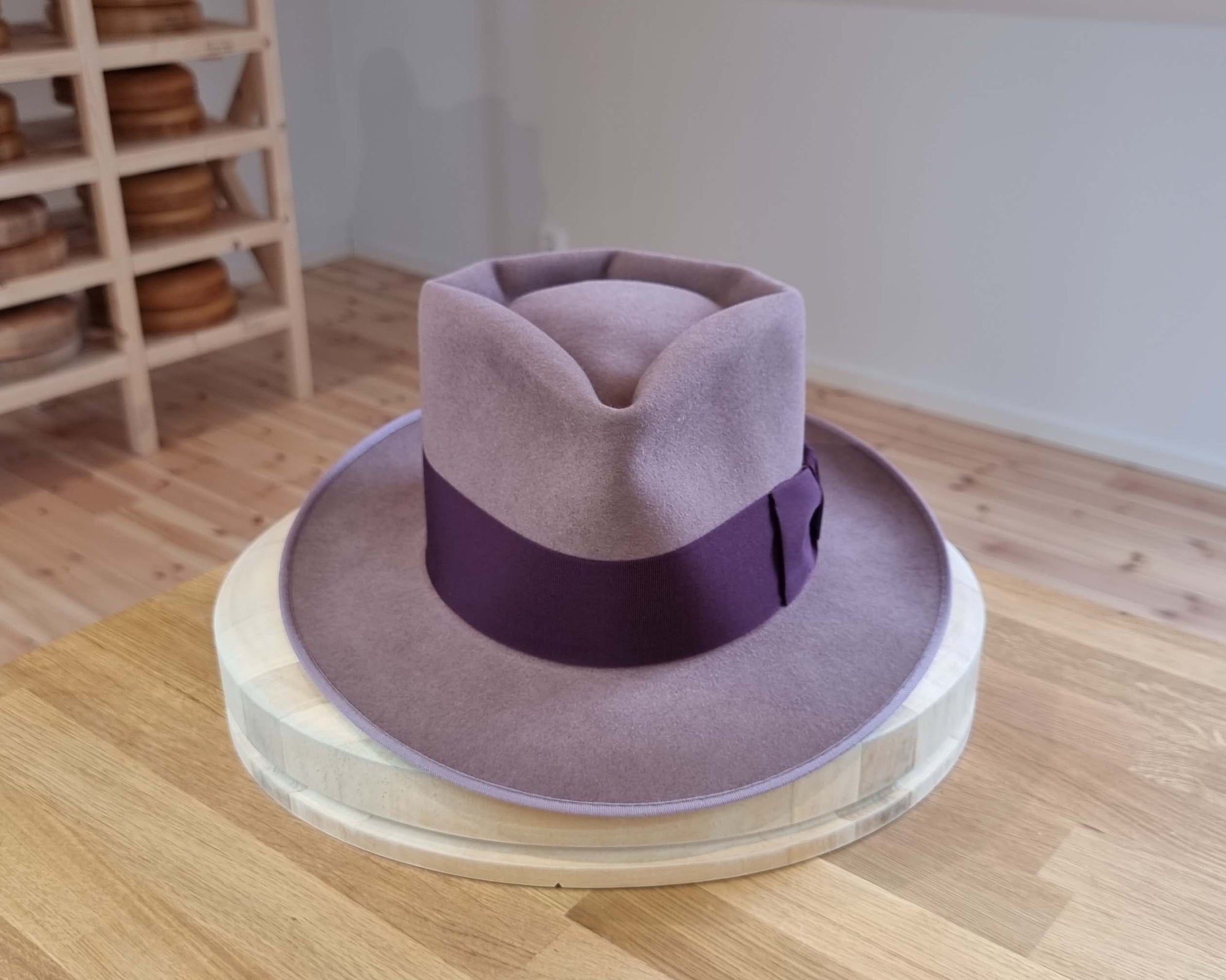 BOGART FEDORA | 50X BEAVER BLEND | DUSTY ROSE COLOR |  SIZE 59, US 7 3/8