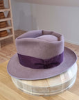 BOGART FEDORA | 50X BEAVER BLEND | DUSTY ROSE COLOR |  SIZE 59, US 7 3/8