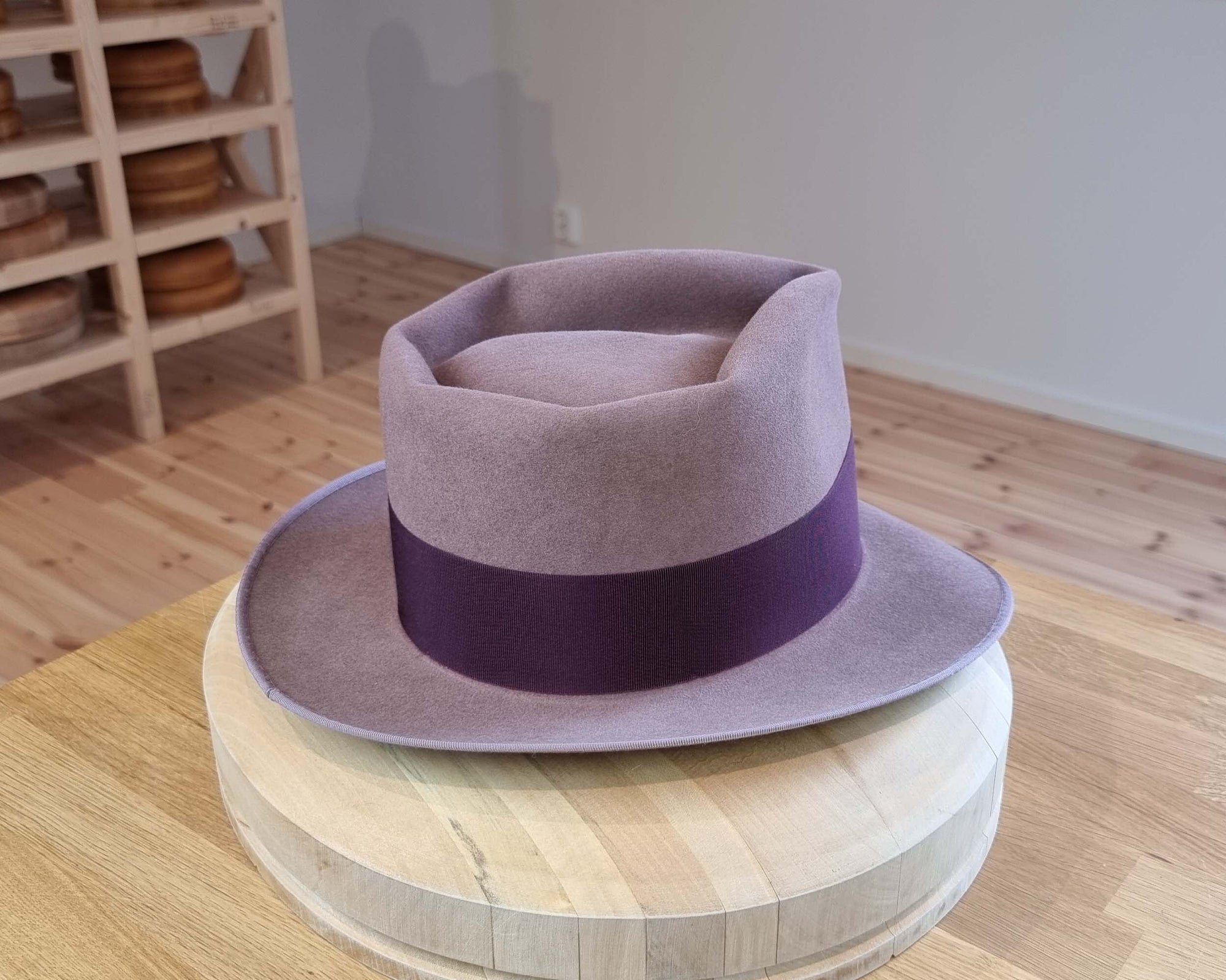 BOGART FEDORA | 50X BEAVER BLEND | DUSTY ROSE COLOR |  SIZE 59, US 7 3/8