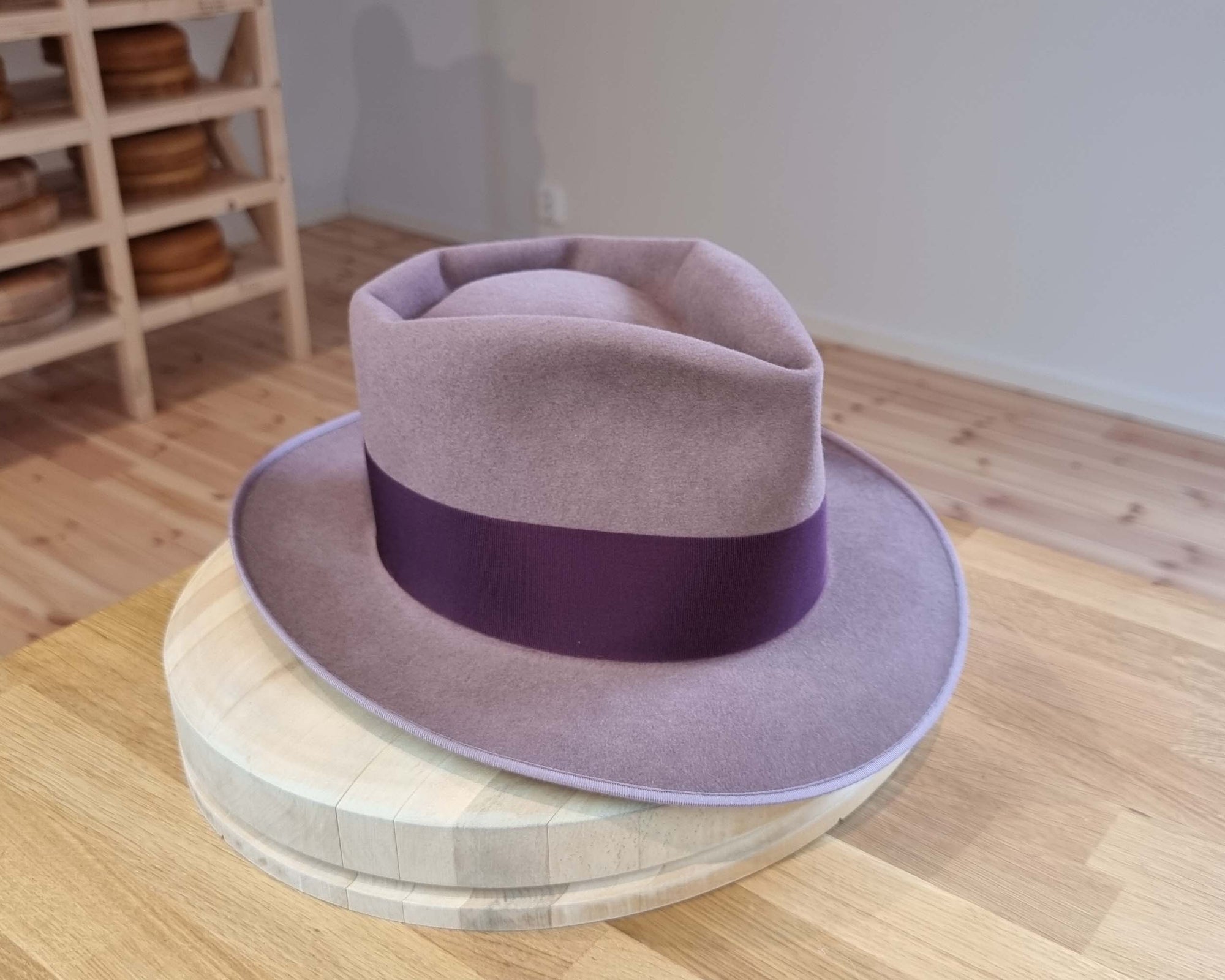 BOGART FEDORA | 50X BEAVER BLEND | DUSTY ROSE COLOR |  SIZE 59, US 7 3/8