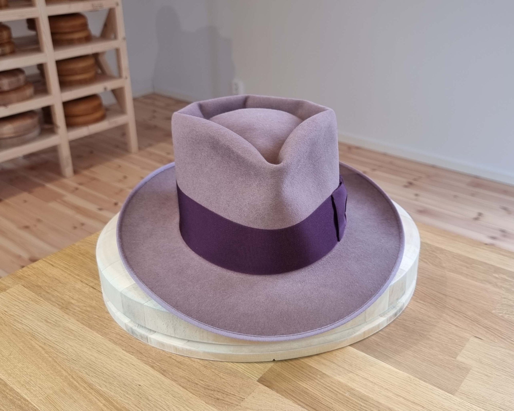 BOGART FEDORA | 50X BEAVER BLEND | DUSTY ROSE COLOR |  SIZE 59, US 7 3/8