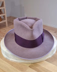 BOGART FEDORA | 50X BEAVER BLEND | DUSTY ROSE COLOR |  SIZE 59, US 7 3/8