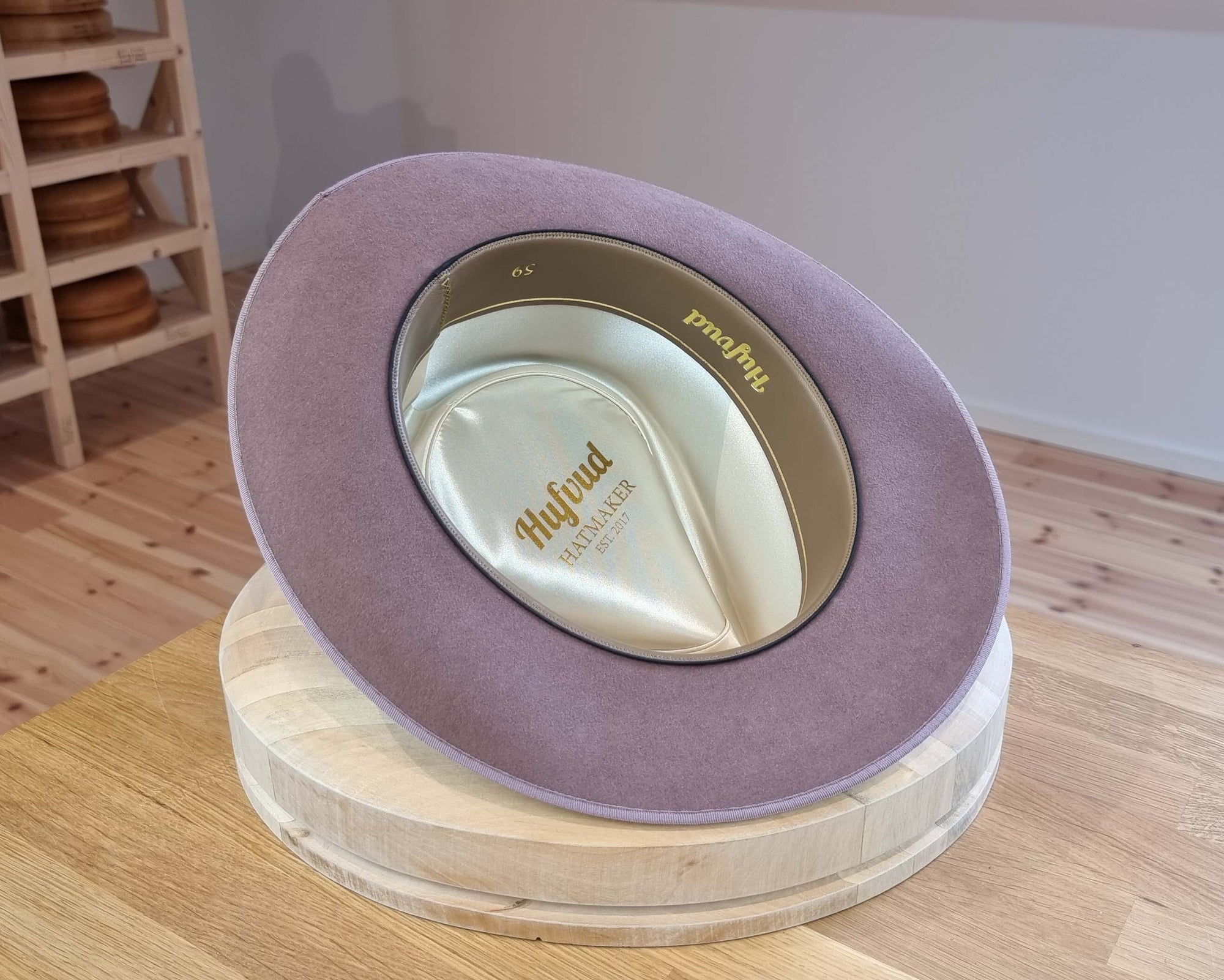 BOGART FEDORA | 50X BEAVER BLEND | DUSTY ROSE COLOR |  SIZE 59, US 7 3/8