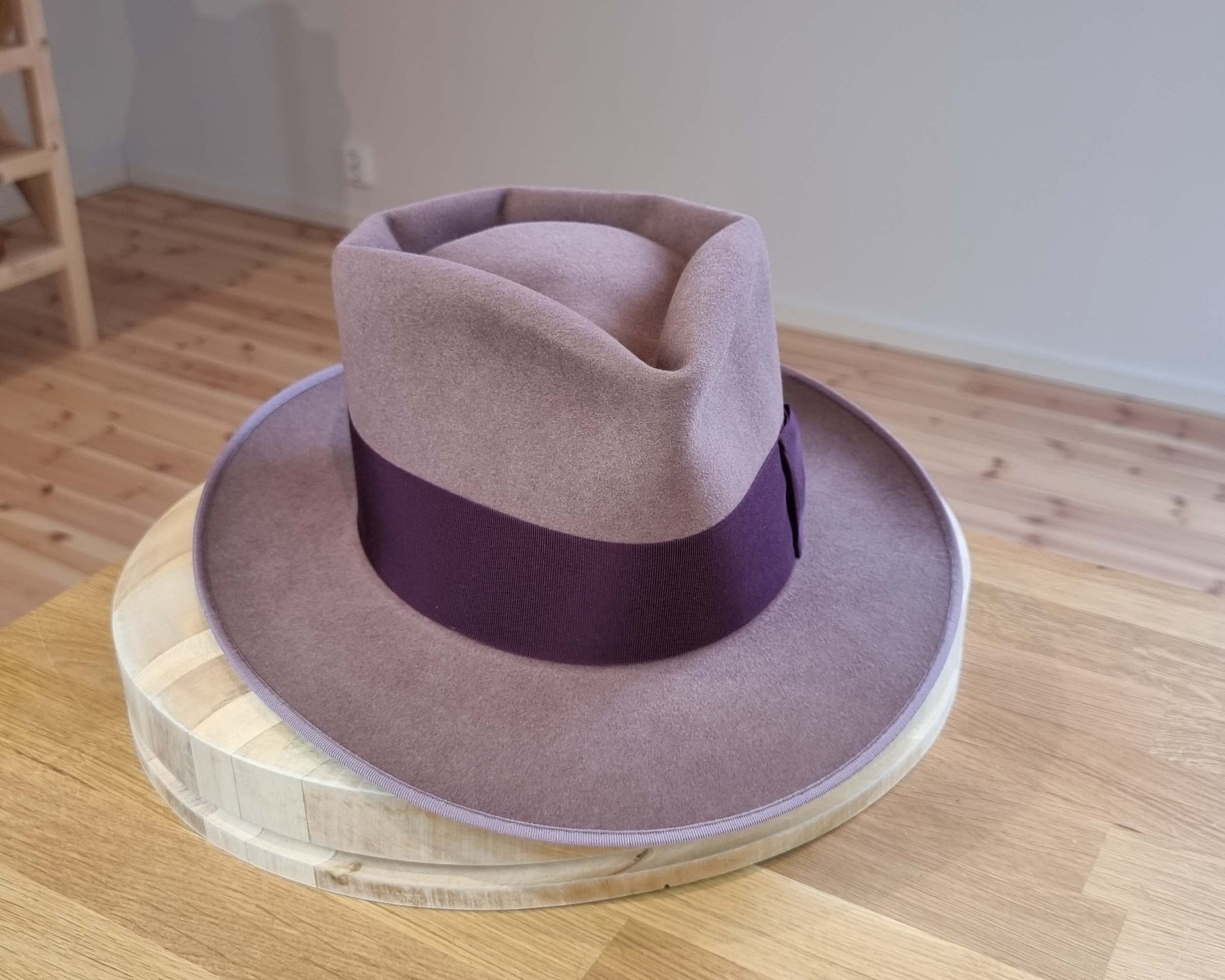 BOGART FEDORA | 50X BEAVER BLEND | DUSTY ROSE COLOR |  SIZE 59, US 7 3/8